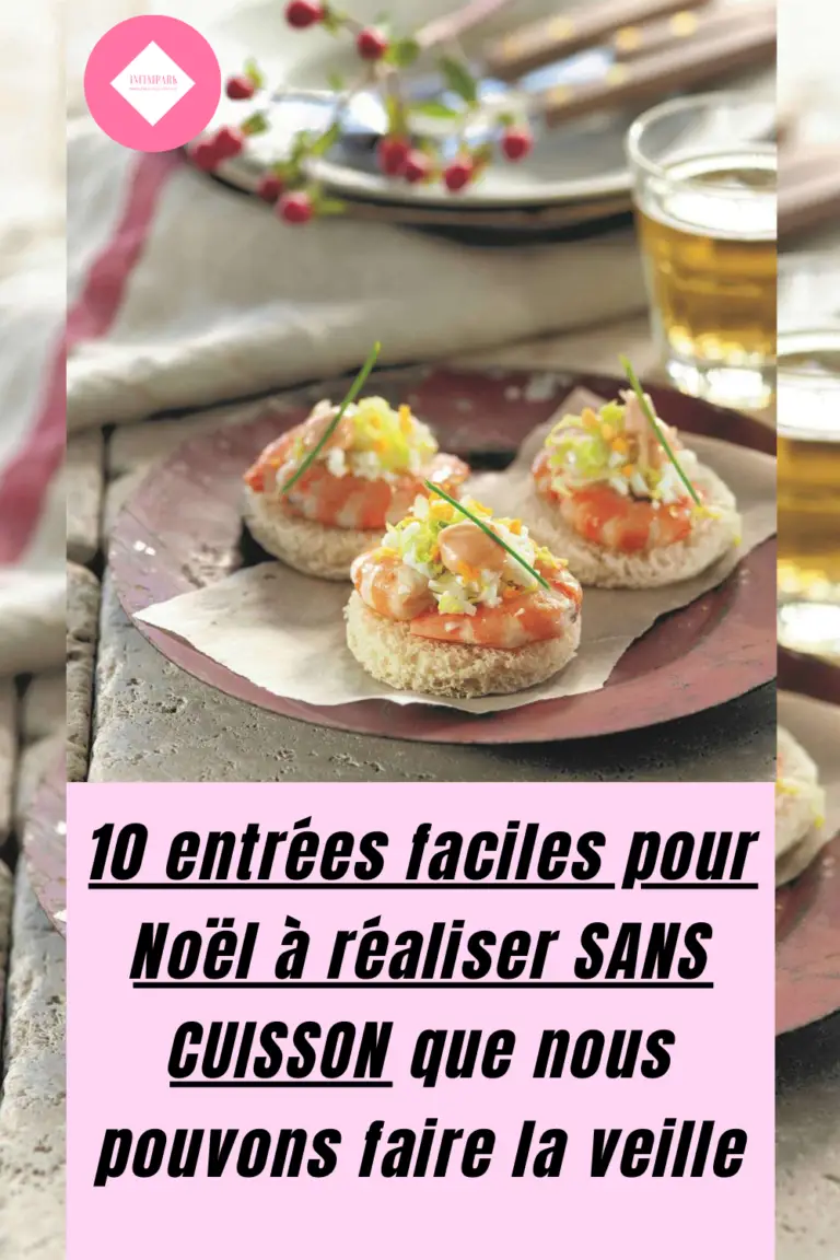 10 Entrées de Noel Facile A Faire Sans Cuisson