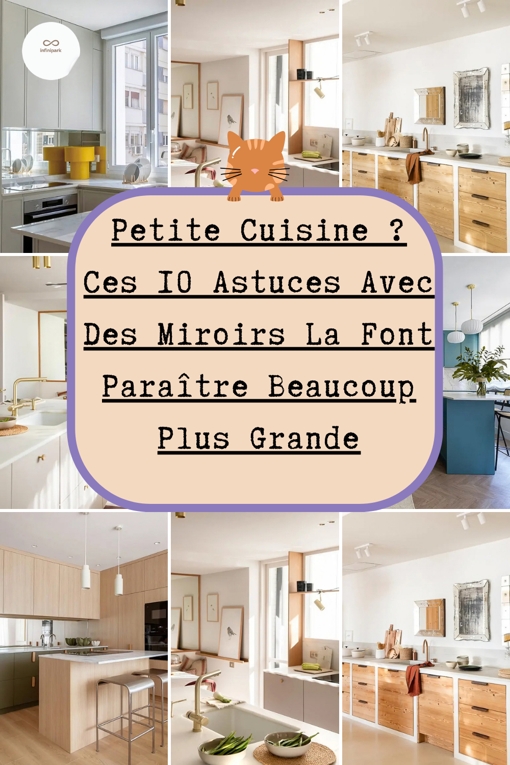 Petite Cuisine : 10 Façons D’Utiliser Les Miroirs Pour La Faire Paraître Plus Grande